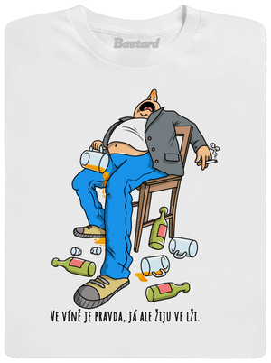 Žiju ve lži pánské dlouhý rukáv White