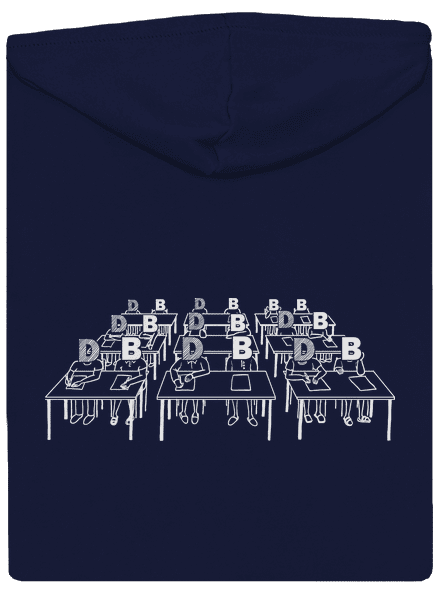 Cimrman: Debil, blbeček pánská mikina na zip Navy