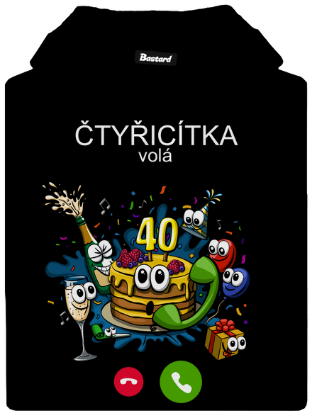 Narozeniny volají pánská mikina klokanka Black