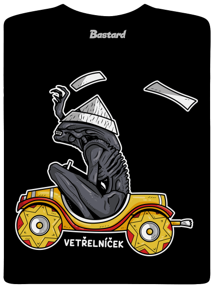 Vetřelníček pánské dlouhý rukáv Black