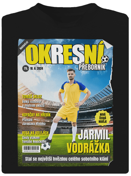 Fotbalová hvězda dětské sportovní tričko Black