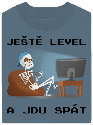 Ještě level unisex mikina bez kapuce Nordic Blue
