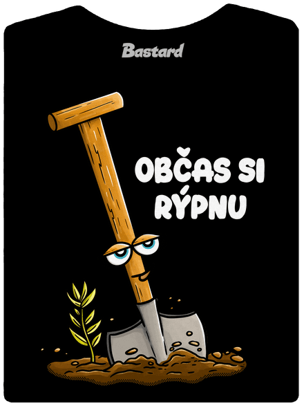 Občas si rýpnu dámské tričko s lemem Black