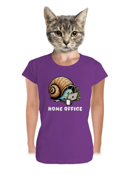 Šnekův home office dámské tričko premium Purple