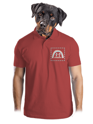 Dětské kresby - nahraj vlastní pánská polokošile Burgundy