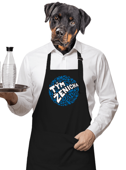 Tým ženicha zástěra Black