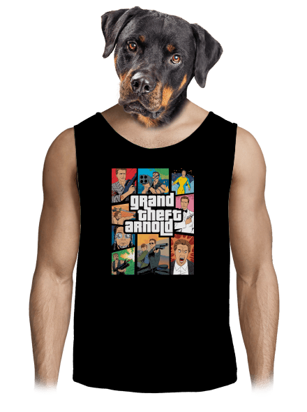Grand Theft Arnold pánské tílko Black