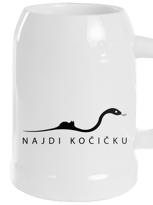 Najdi kočičku půllitr White