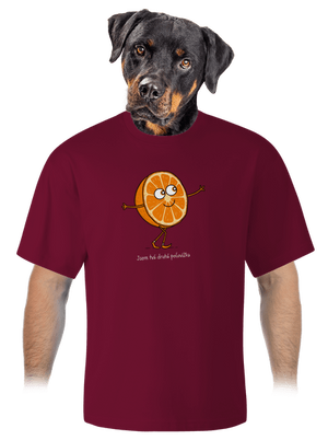 Druhá polovička unisex tričko oversized Garnet