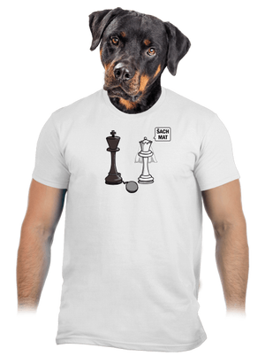 Šach mat pánské tričko White