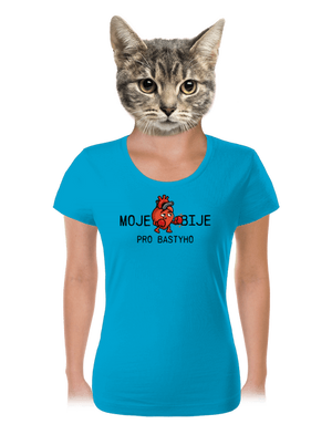 Moje srdce bije dámské tričko Blue Atol