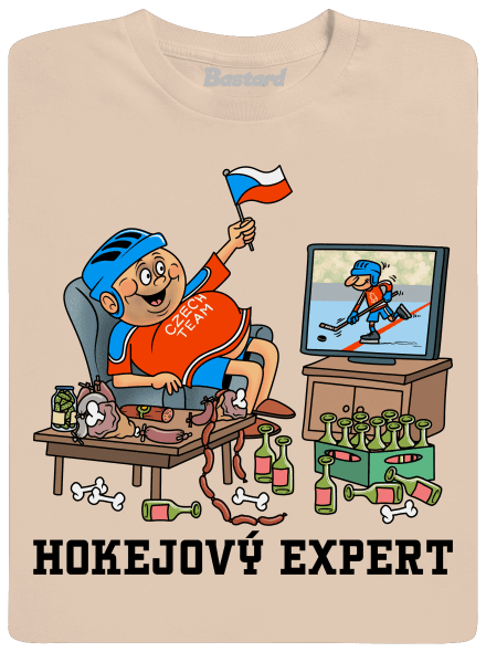 Hokejový expert pánské tričko Sand