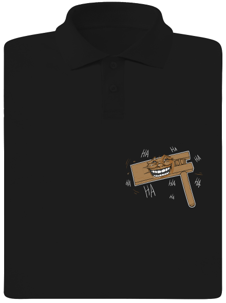 Řehtačka pánská polokošile Black
