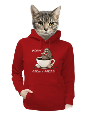 V pressu dámská mikina klokanka Red Mal