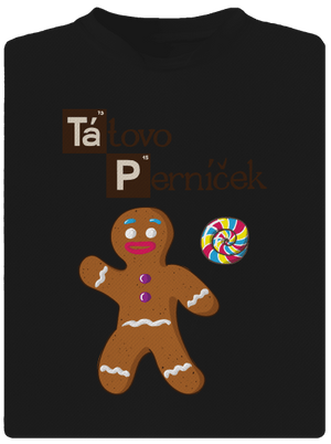Perníčkový táta a Perníček dětské sportovní tričko Black