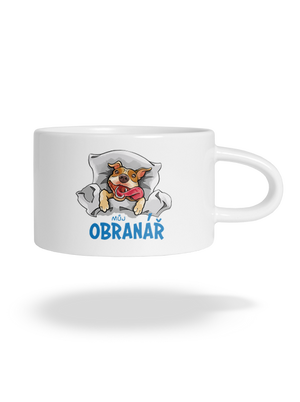 Můj obranář hrnek makronka White