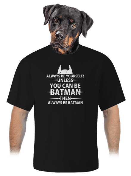 Batman unisex tričko oversized Black