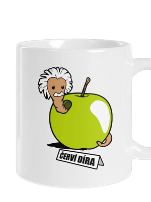 Červí díra klasický hrnek White