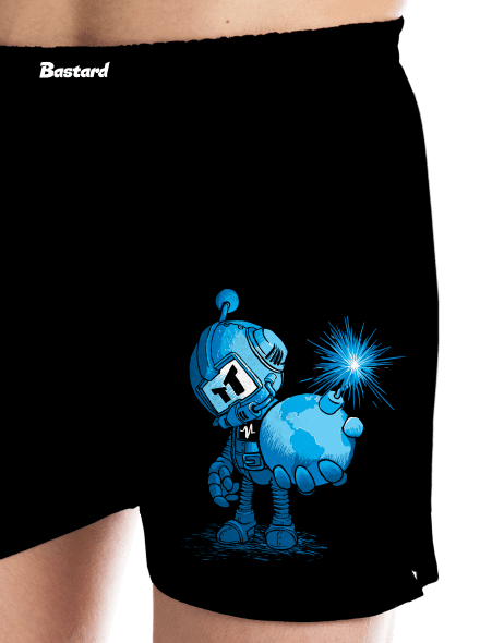 Časovaná bomba pánské trenky Black