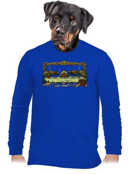 Poslední večeře  pánské dlouhý rukáv Royal Blue