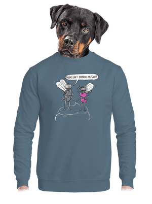 unisex mikina bez kapuce