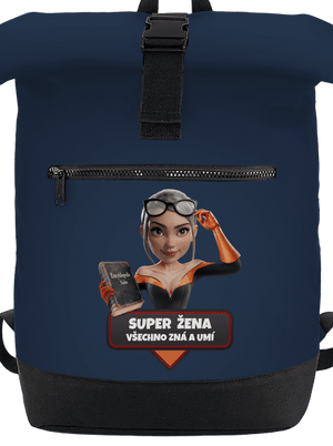 Super máma batoh French Navy