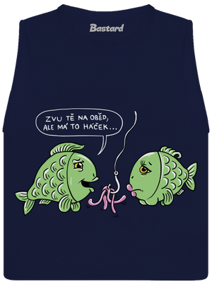 Háček dámské tílko volné Navy