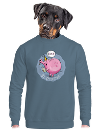 unisex mikina bez kapuce