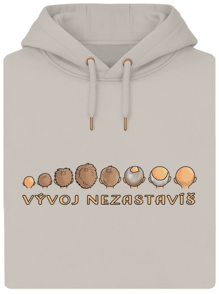 Vývoj nezastavíš unisex mikina premium Pastel Macchiato