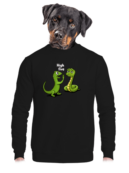 High Five unisex mikina bez kapuce Black