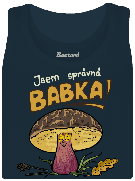 Babka a hříbeček dámské tílko klasické Navy