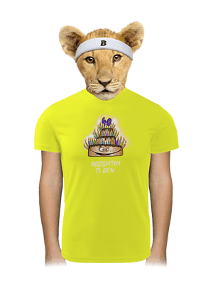 Rozsvítím ti den dětské sportovní tričko Neon Yellow