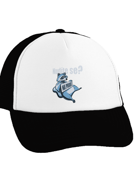 Mýval kšiltovka truckerka Black cap