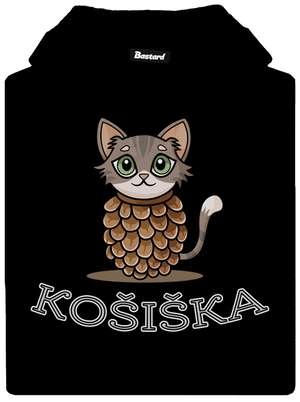 Košiška dámská mikina klokanka Black