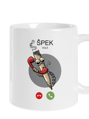 Špek volá klasický hrnek White