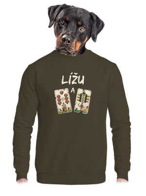 unisex mikina bez kapuce