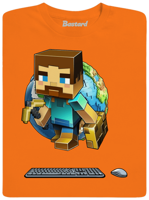 B17: Minecraft dětské tričko Orange