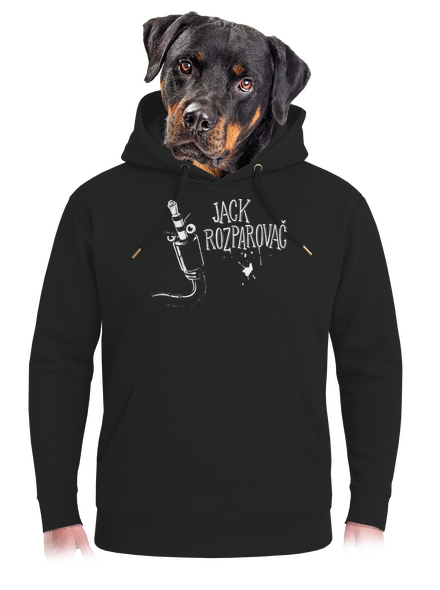 Jack Rozparovač unisex mikina premium Dark Black