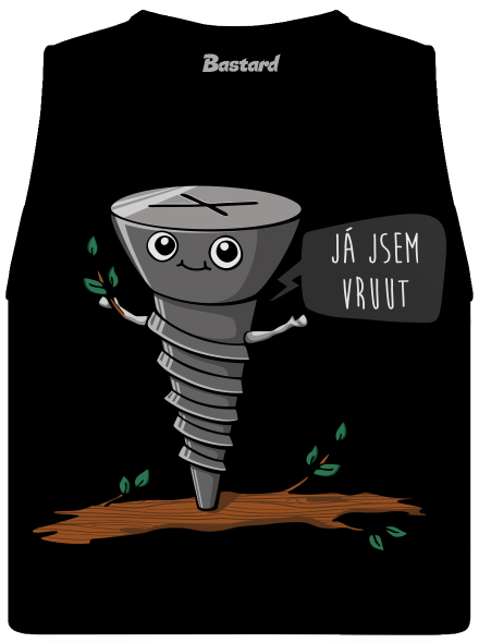 Já jsem Vruut dámské tílko volné Black