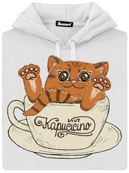 Kapučičíno dámská mikina klokanka White