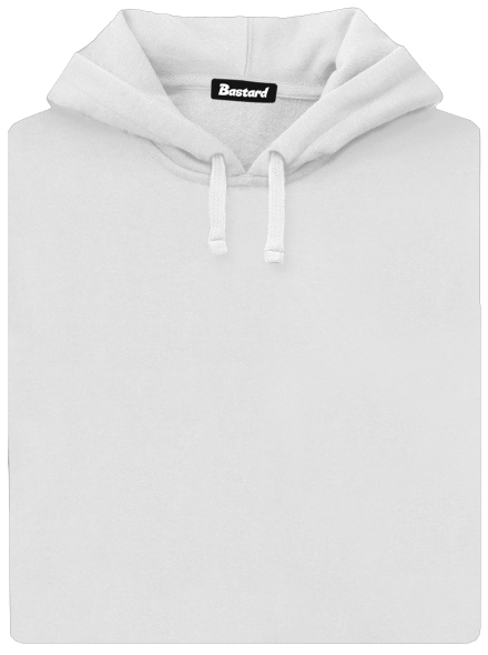 Bez potisku dámská mikina klokanka White