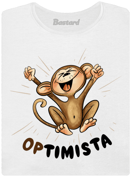Optimista Op dámské tričko White