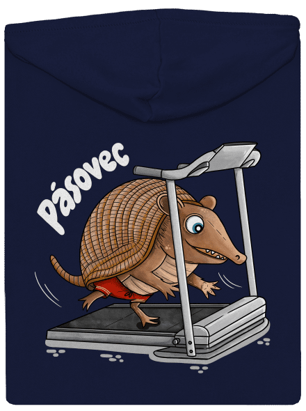 Pásovec pánská mikina na zip Navy
