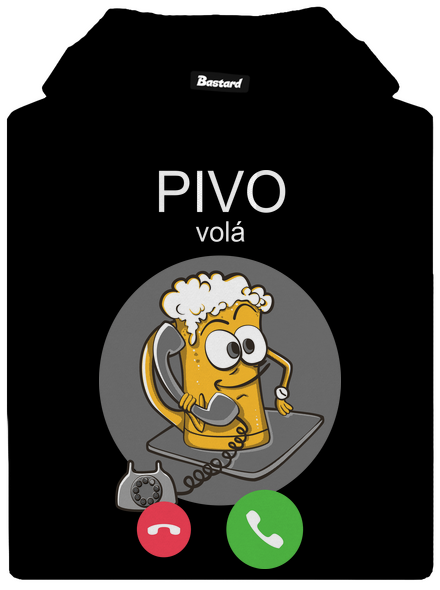 Pivo volá dámská mikina klokanka Black