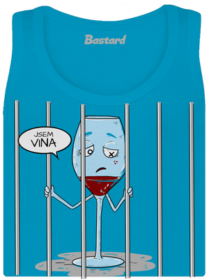 Jsem vinen dámské tílko klasické Blue Atol