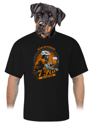 Spotřeba 7 na 100 unisex tričko oversized Black