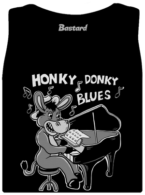 Honky donky blues dámské tílko klasické Black
