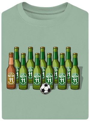 Fotbalová jedenáctka unisex tričko oversized Sage