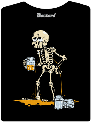 Kosťa dámské tričko s lemem Black