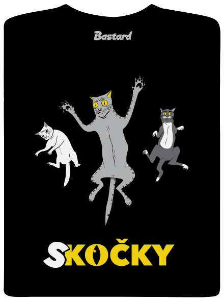 Skočky dětské tričko Black